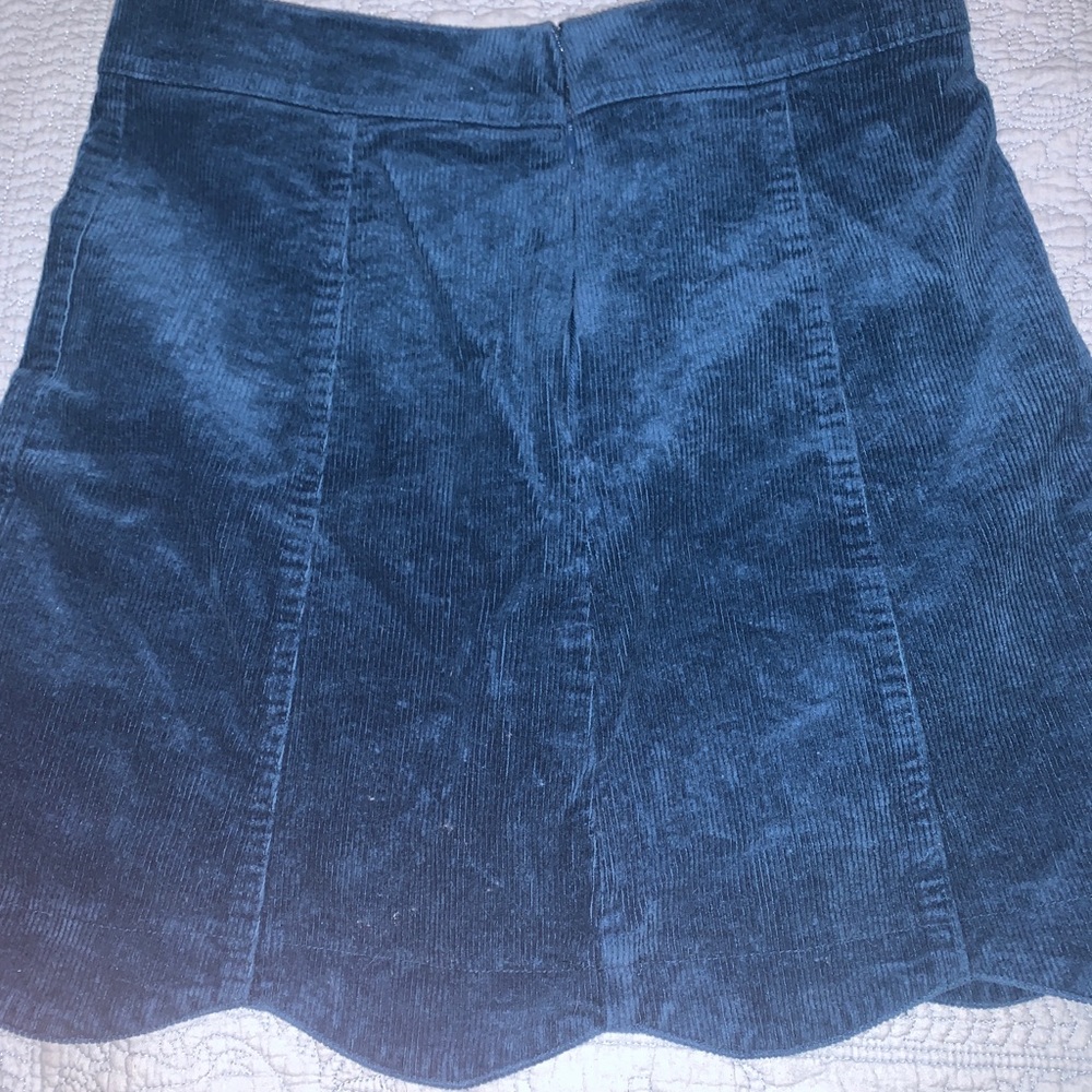 BLUE VELVET SKIRT
